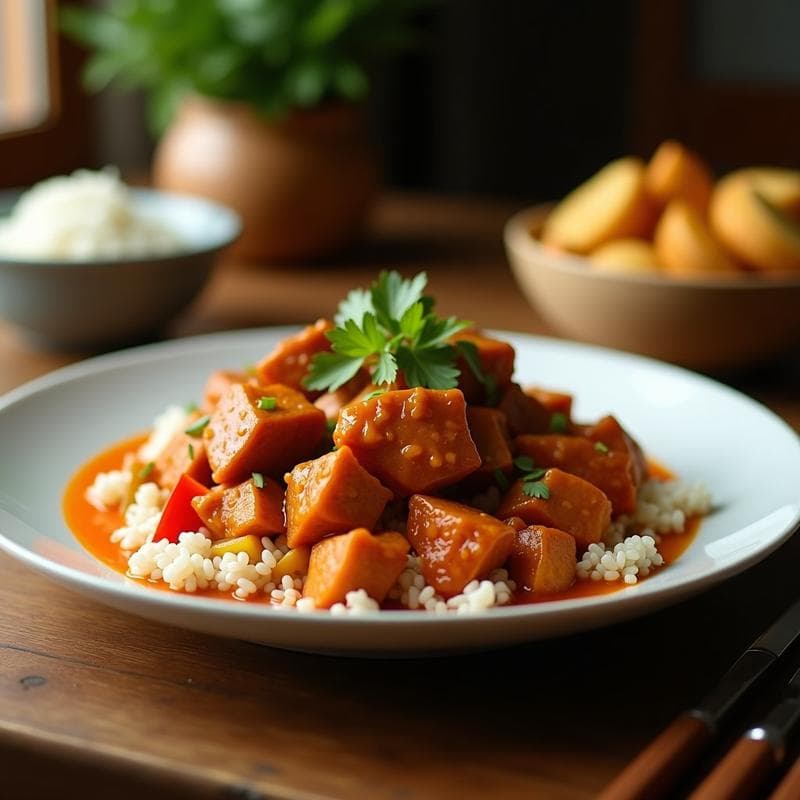 Curry Rojo de Ternera en Airfryer: Receta Tailanda en 25 Minutos con Toque Especiado
