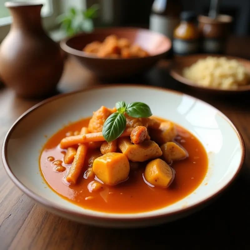 Curry Rojo con Ternera: Receta de Cocido Lento con Aroma Tailandés y Textura Cremosa