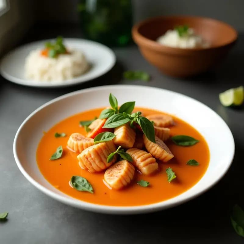 Curry Tailandés de Langosta y Coco con Albahaca Santa: Receta Real en 30 Minutos
