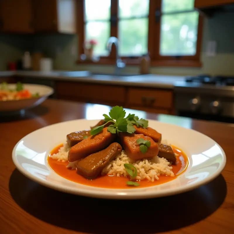Curry Tailandés de Ternera y Coco: Receta Rápida en 25 Minutos con Auténtico Sabor Oriental