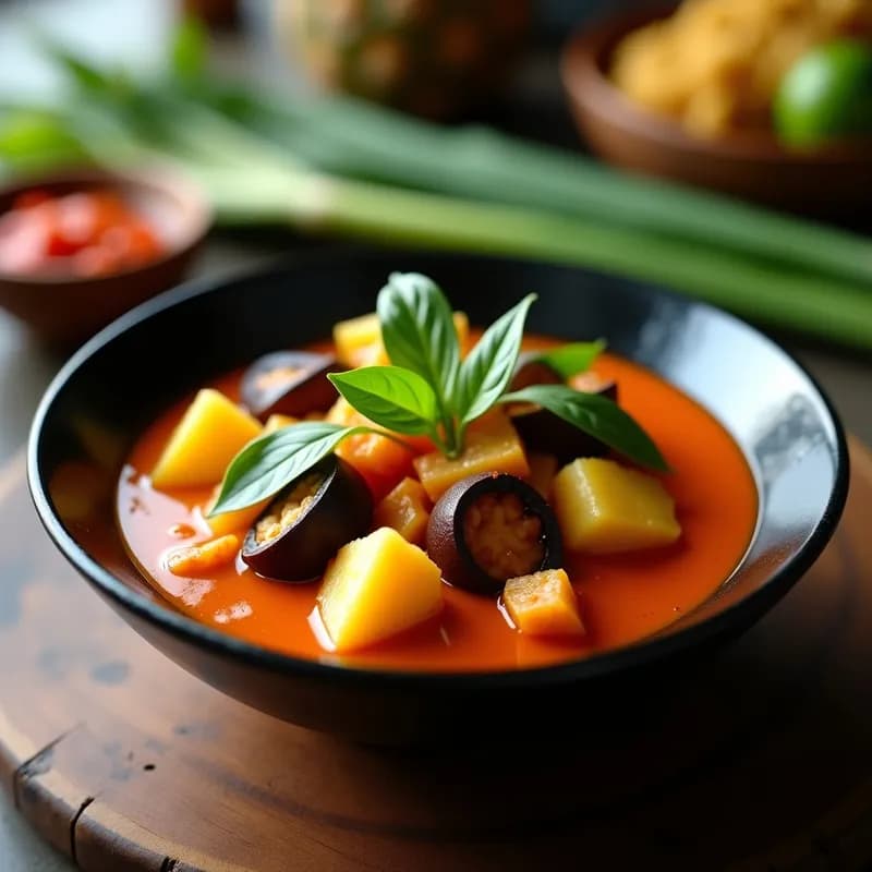 Curry Tailandés con Piña y Vernizuela: Receta en Airfryer Ultracremosa y Exótica