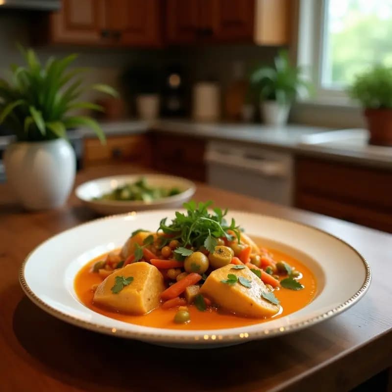 Curry Thai de Berenjena y Pollo: Receta Rápida y Alta en Proteínas
