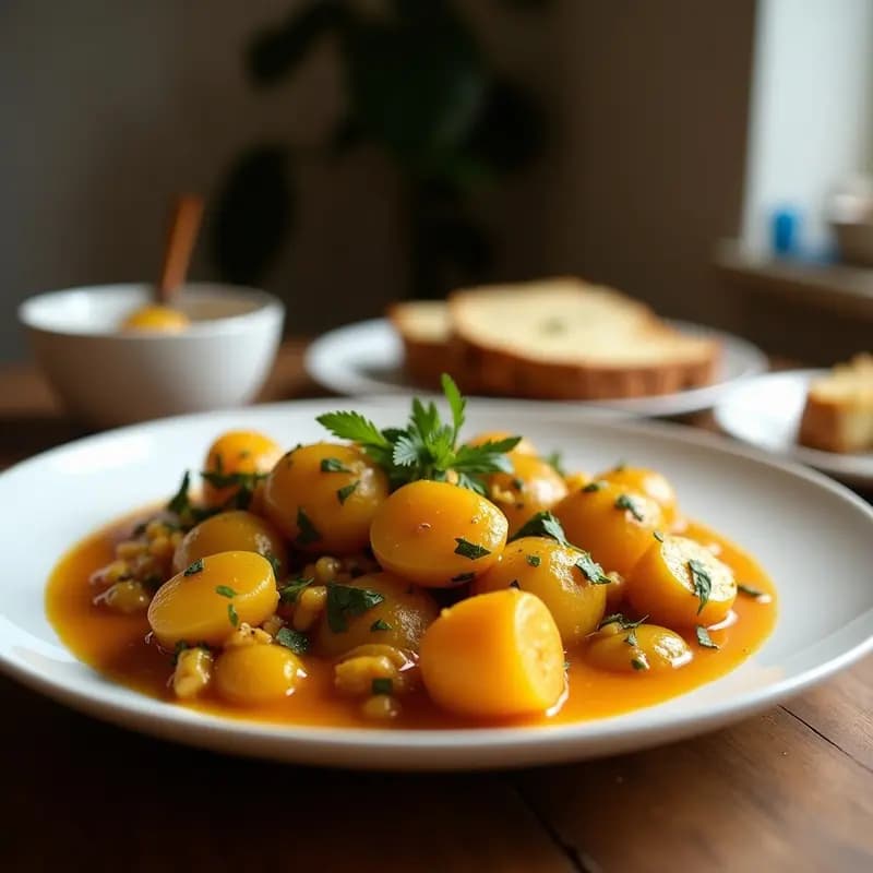 Curry Tailandés de Vernievas y Alcachofas: Receta Vegana y Alta en Fibra en 30 Minutos