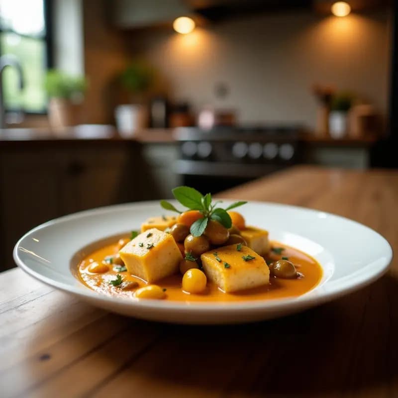 Curry Tailandés de Verniezas y Pescado Blanco: Receta Authentica en 30 Minutos y Alta en Proteínas