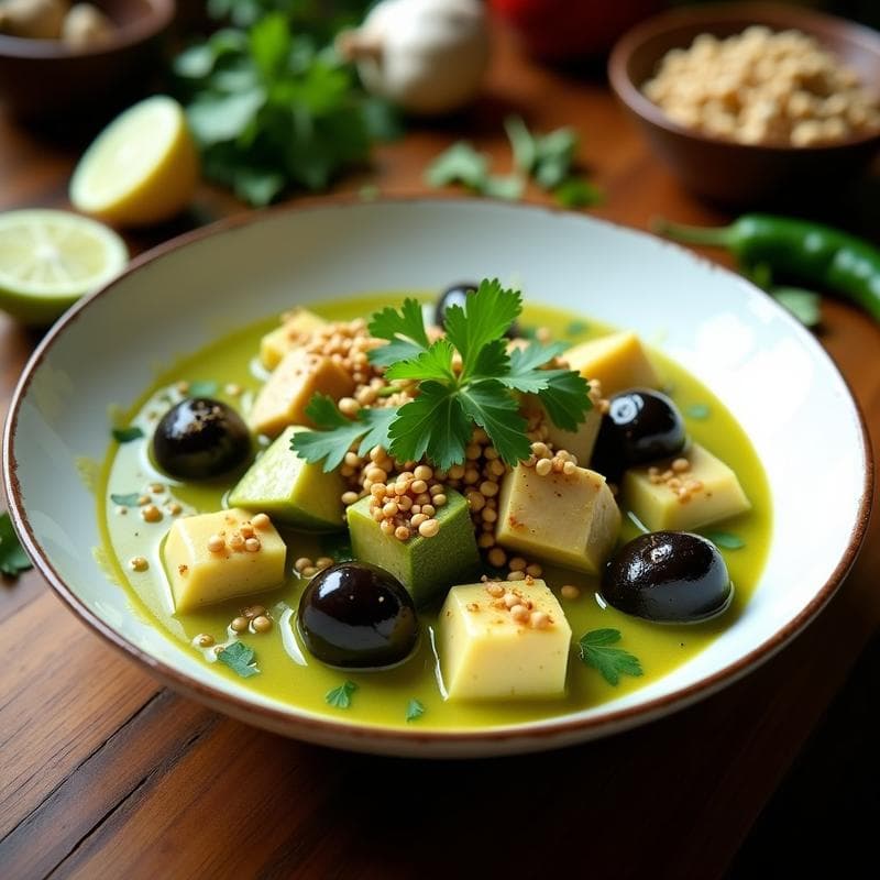 Curry Verde de Pollo y Berenjena: Receta Tailandesa en Olla Lenta en 1 Hora