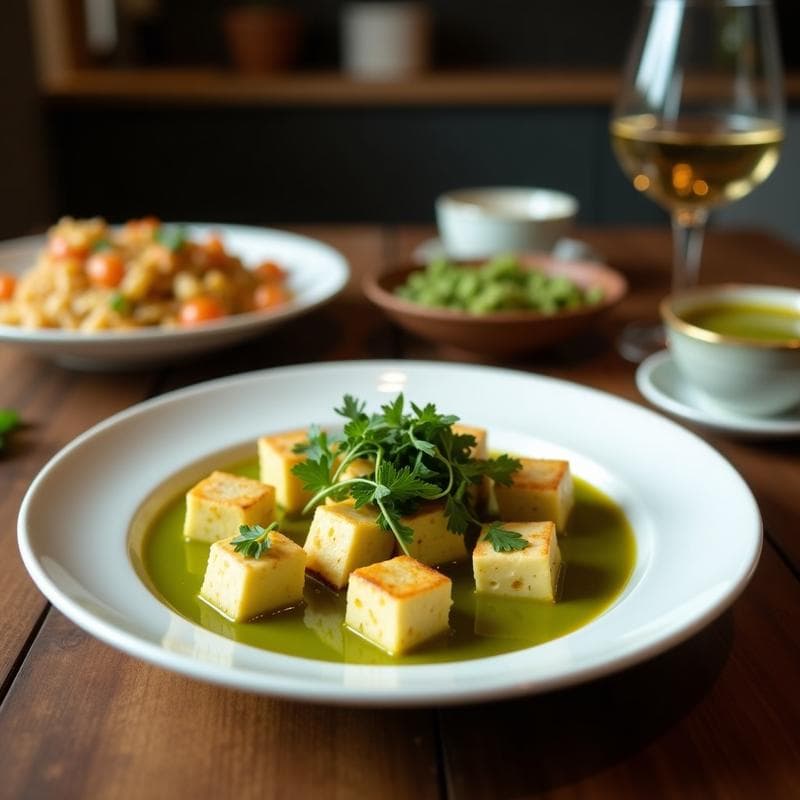 Curry Verde Tailandés con Calabacín y Tofu: Receta en Olla Lenta y Ultra Aromática