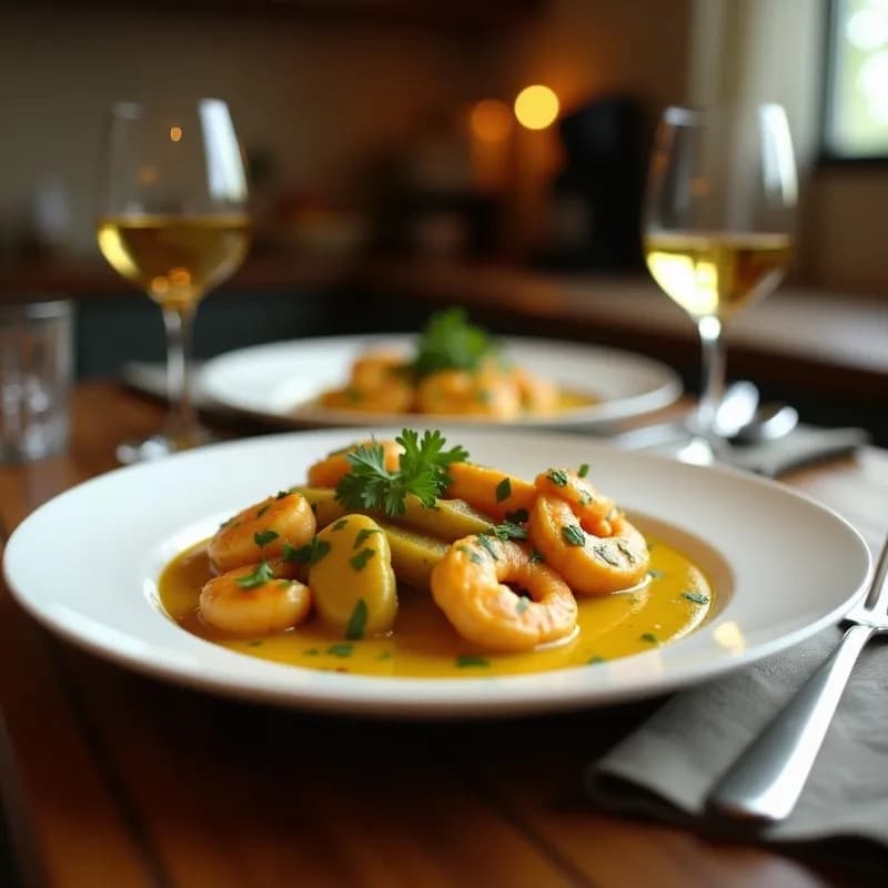 Curry Verde Tailandés con Gambas: Receta en Airfryer Rápida y Cremosa