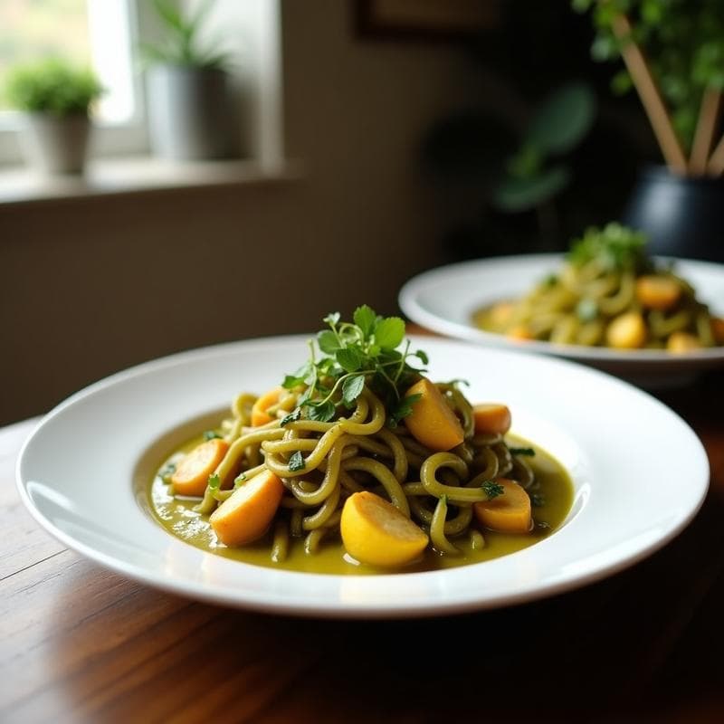 Curry Verde Tailandés con Hongos Shitake: Receta Authentica en 30 Minutos y Sin Lactosa