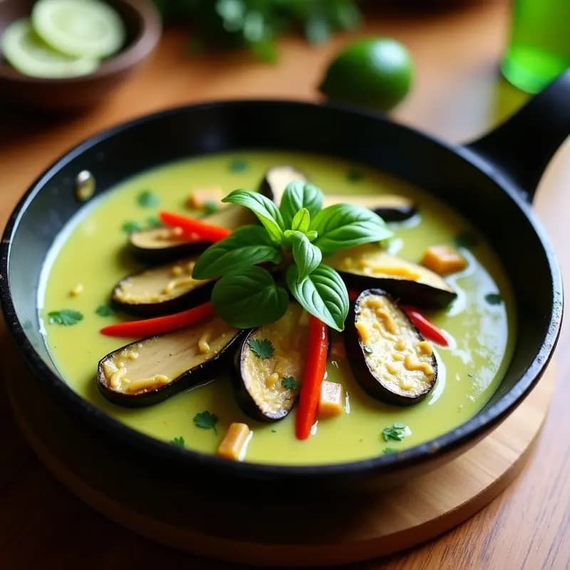 Curry Verde Tailandés con Pechuga: Receta Light y Rápida en 25 Minutos