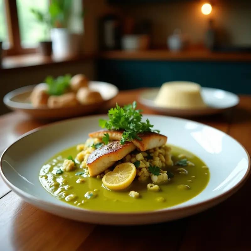 Curry Verde Tailandés con Pescado Blanco: Receta Auténtica en Olla Rápida