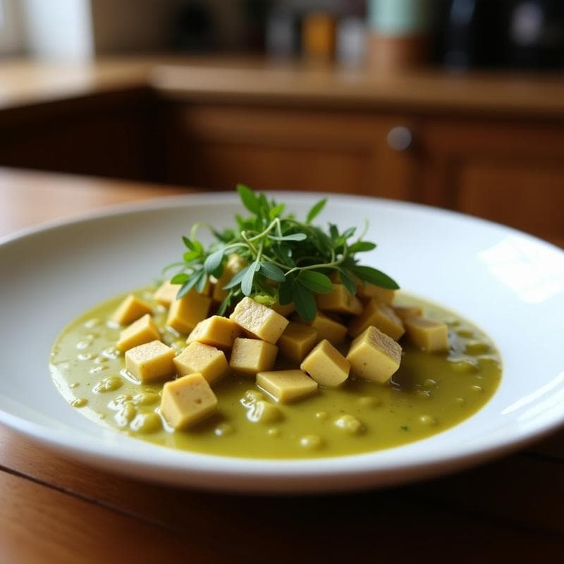 Curry Verde Tailandés con Tofu: Receta Umami en 25 Minutos con Especias Auténticas