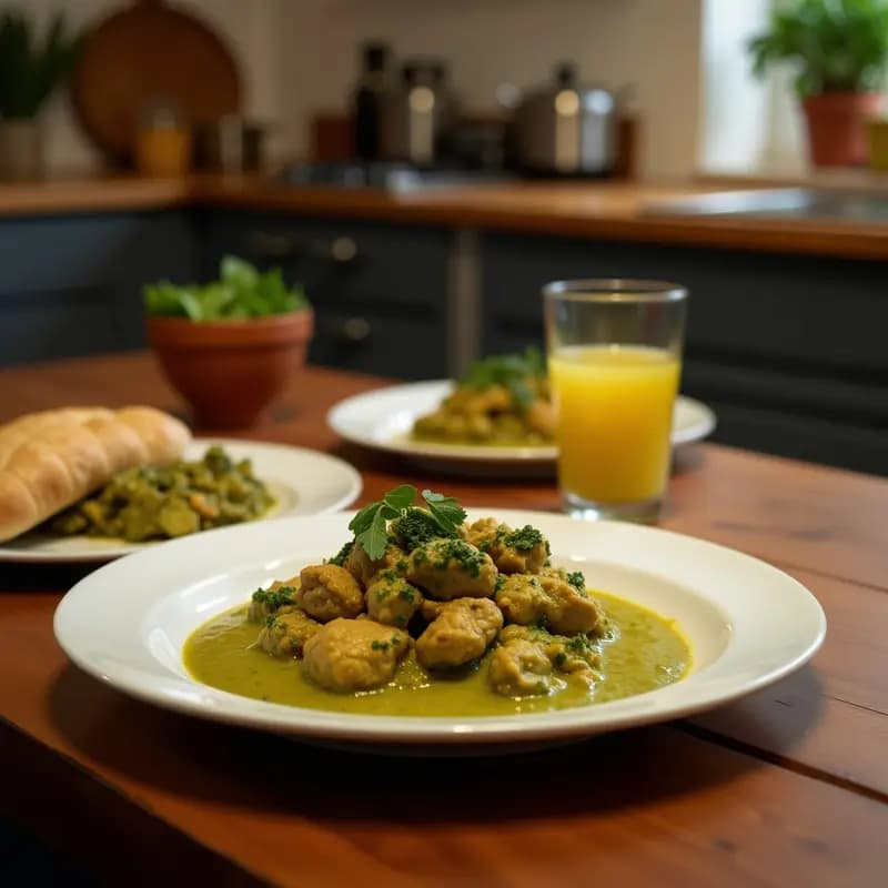 Curry Verde Tailandés con Ternera y Bambú: Receta Picante y Alta en Proteínas en Thermomix
