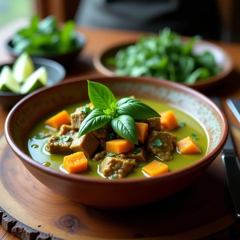 Curry Verde con Ternera y Batata: Receta en Airfryer Alta en Proteína y Sin Lácteos