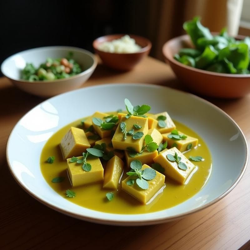 Curry Verde Vegano con Tofu y Berenjena: Receta Tailandesa en 30 Minutos