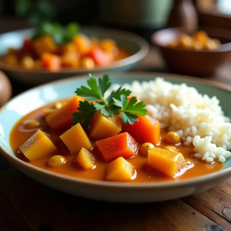 Curry de Verduras en Cocina Lenta: Receta Vegana Alta en Proteína y Sin Gluten
