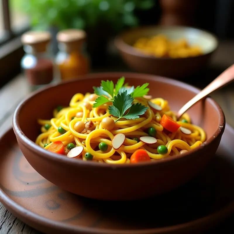Curry Vermelli: Receta de Arroz con Fideos Indio en 20 Minutos y Sin Complicaciones