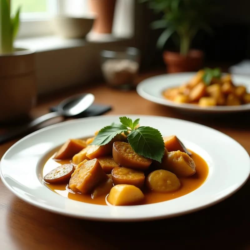 Curry de Verniza con Coco: Receta Vegana en Olla Lenta Ultra Aromática