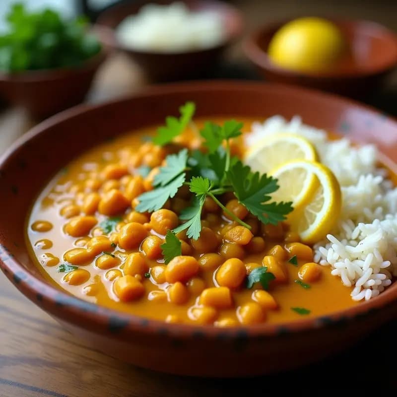 Curry de Lentejas Rojas con Azafrán: Receta Express en 20 Minutos con Toque Persa