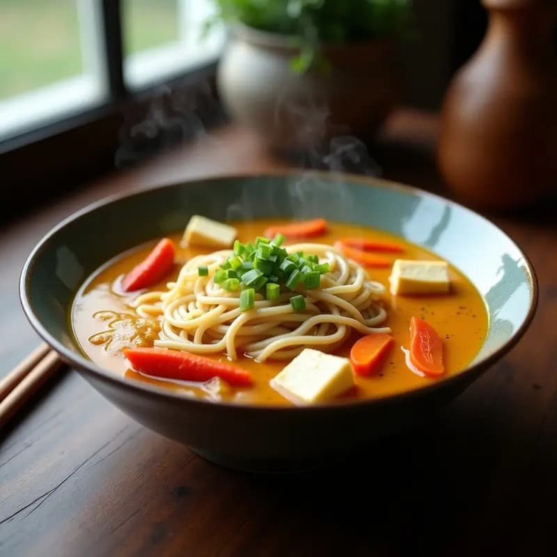 Curry Japonés Udón: Receta de Sopa Reconfortante con Verduras y Toque Picante