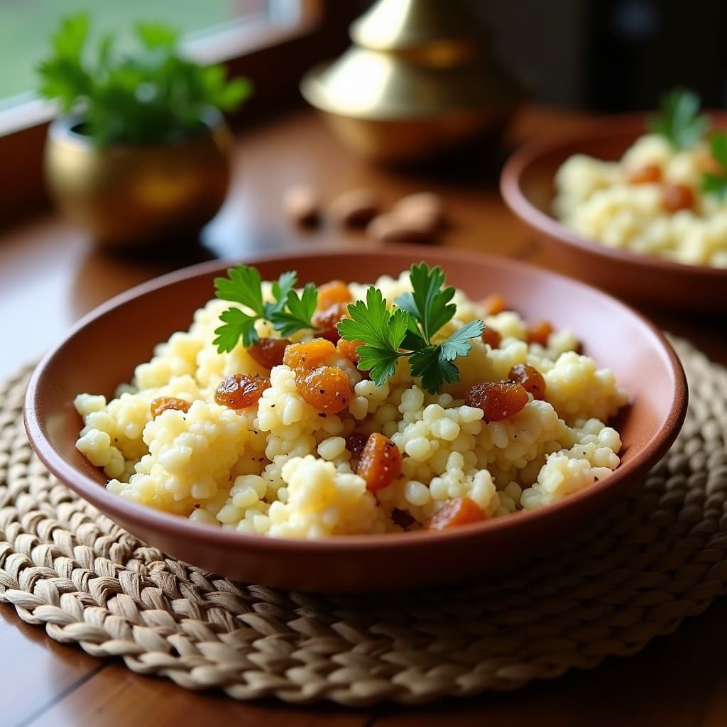 Cus-cus de Coliflor con Pasas Rubias y Almendras Tostadas: Receta Magrebí Keto y Sin Gluten
