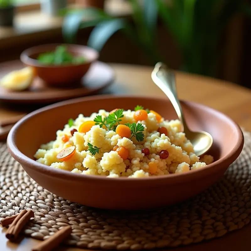 Cuscús de Coliflor con Pasas y Almendras: Receta Marroquí Low Carb y Sin Gluten