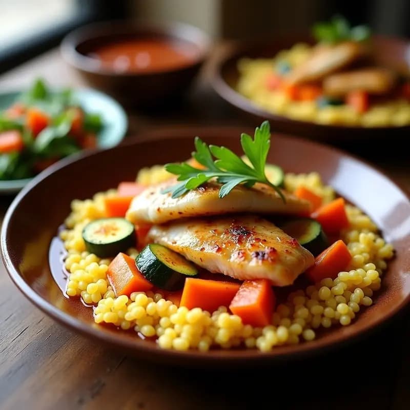 Cuscús con Verduras y Merluza: Receta de Influencia Magrebí en España