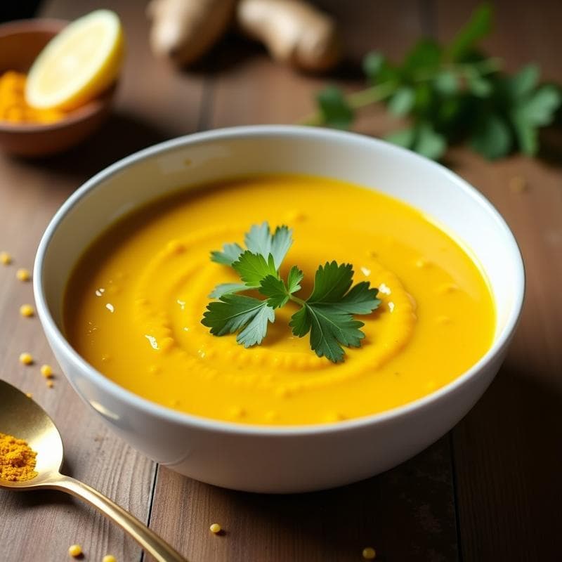 Dahl de Lentejas Amarillas con Jengibre y Cúrcuma: Receta Ayurvédica en Thermomix Detox