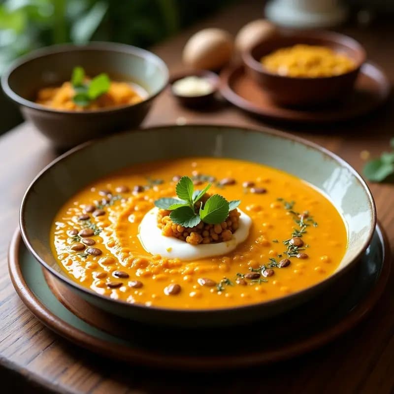 Dahl de Lentejas Rojas con Coco y Cúrcuma: Receta India Económica y Antiinflamatoria