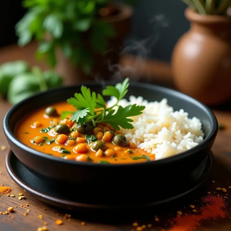 Dahl de Lentejas Rojas y Espinacas: Receta indú en thermomix y digestiva