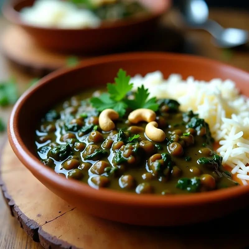 Dahl Makhani con Espinacas: Receta India Vegana y Cremosa en Olla Rápida