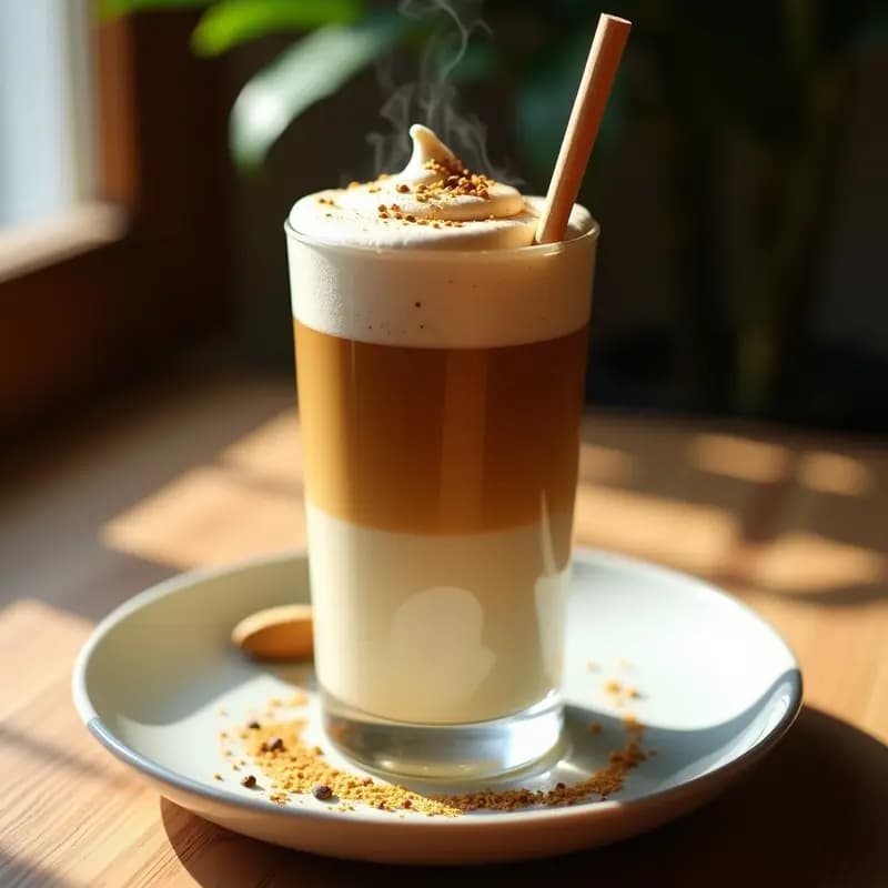 Dalgona Coffee con Leche de Avena: Bebida Coreana Vegana y Sin Lácteos