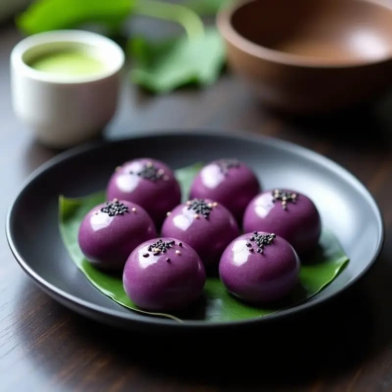 Datosun: Postre Japonés de Batata Morada y Mochi: Receta Tradicional Keto