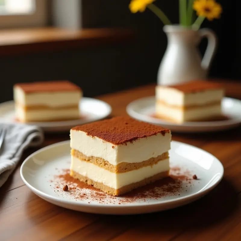 Deconstructed Tiramisu: Capas de Mousse de Mascarpone, Ezpuma de Café y Bizcocho de Almendra en Vasito