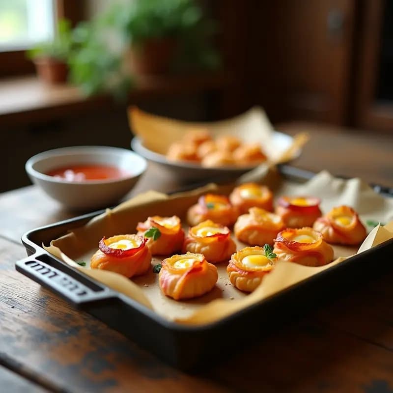 Deditos de Queso con Jamón Serrano Envolvidos en Masa Filo: Aperitivo Crujiente y Adictivo