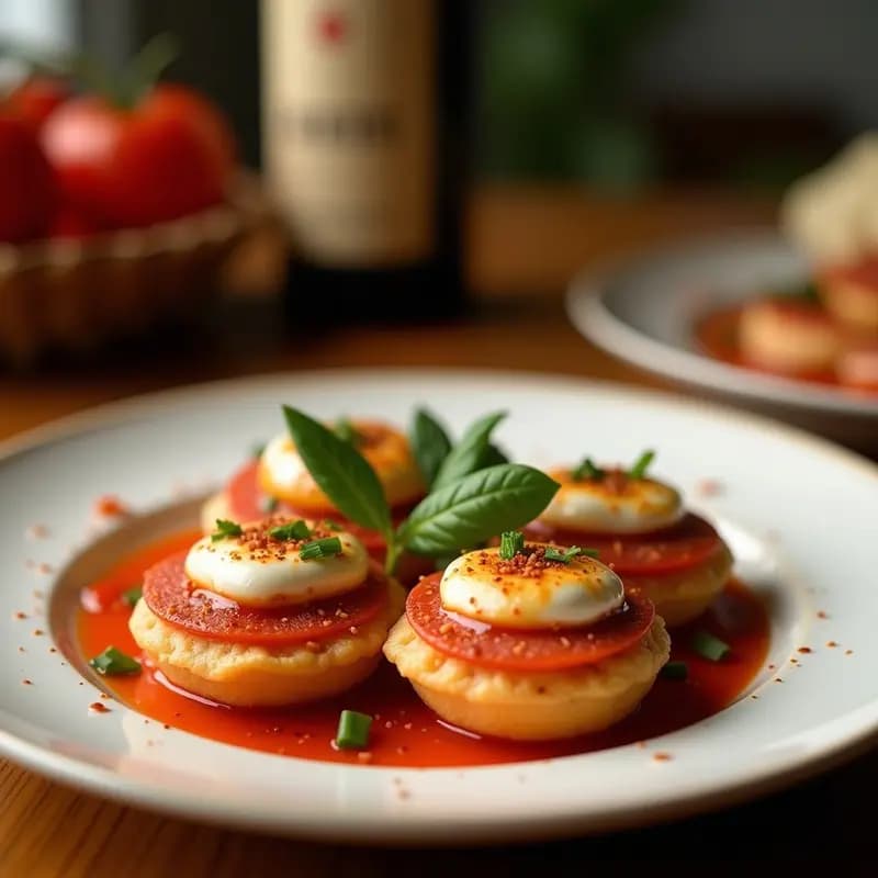 Deditos de Queso Mozzarella y Pepperoni con Salsa Mariné: Snack Italiano Crujiente