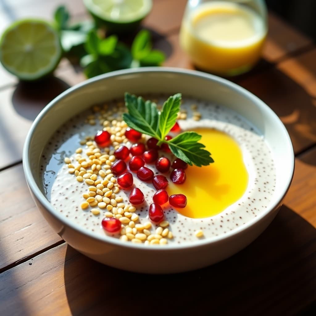 Desayuno de Chía y Leche de Tigre: Receta Peruana Energética y Sin Lácteos