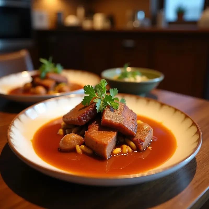 Descostillado de Res en Salsa de Tamarindo y Chile Guajillo: Receta Mexicana en Olla Lenta
