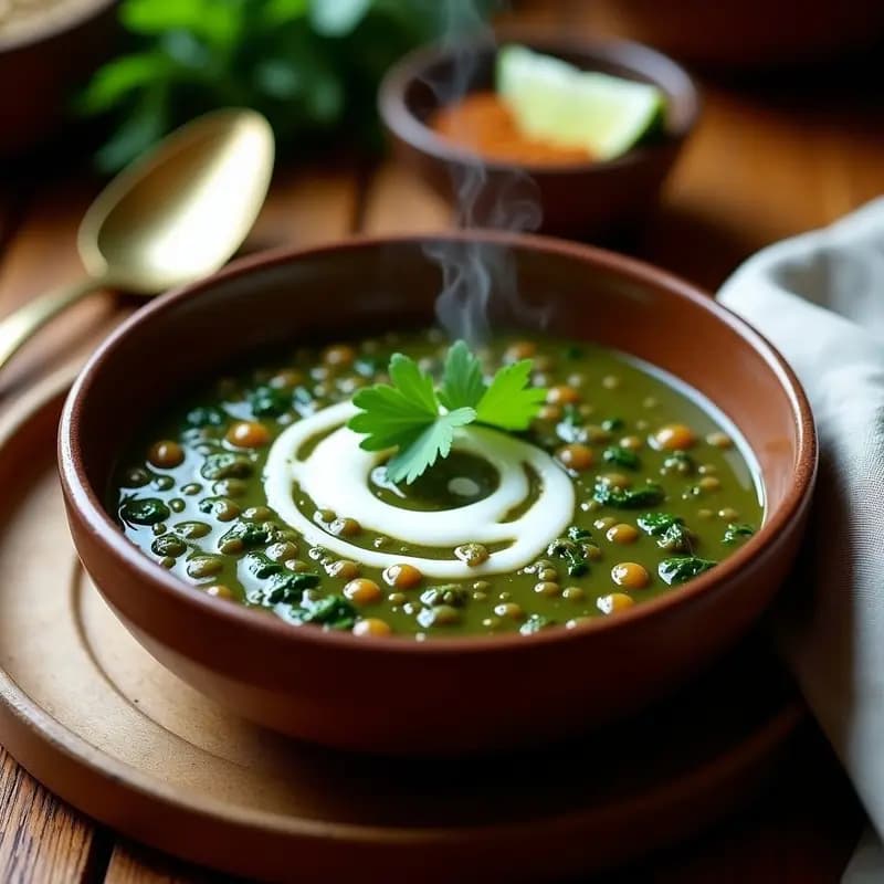 Dhal Makhani con Espinacas: Receta India en Olla Lenta y Sin Gluten