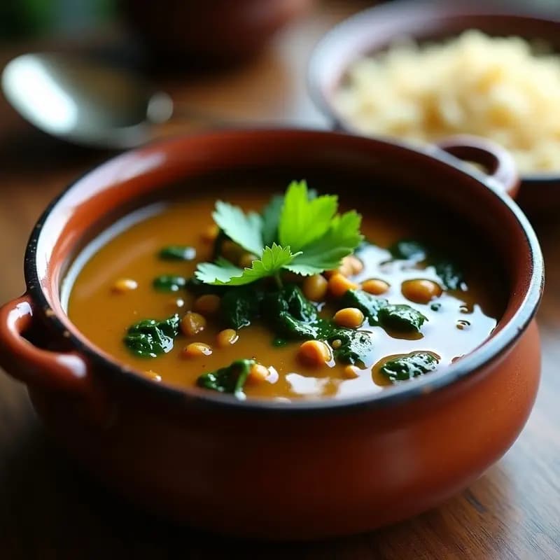 Dhal Makhani con Espinacas: Receta India Vegana en Thermomix con Toque Cremoso