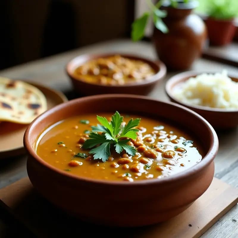 Dhal Makhani Indio con Lentejas Negras y Espinacas: Receta Vegana y Reconfortante en Olla Express