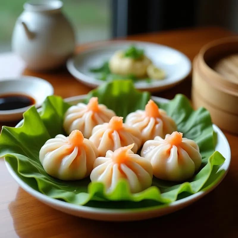 Dim Sum de Camarones al Vapor: Receta China Auténtica y Baja en Calorías