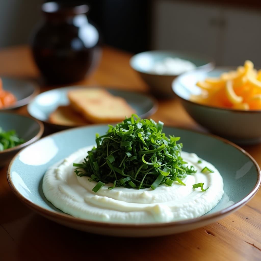 Dip de Eddy (Algas) y Yogur Griego: Aperitivo Coreano Probiótico y Rico en Omega-3
