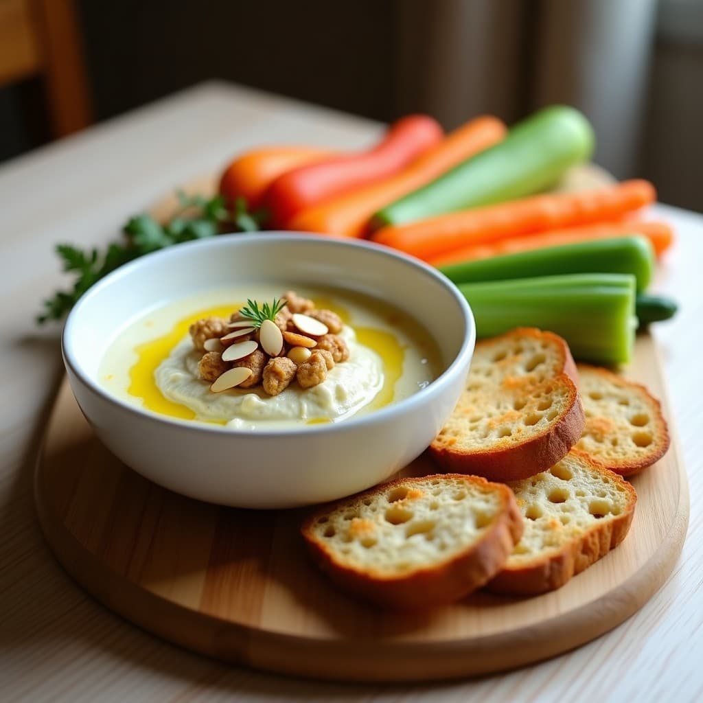 Dip de Berenjena Asada y Queso de Cabra: Aperitivo Francés en Thermomix