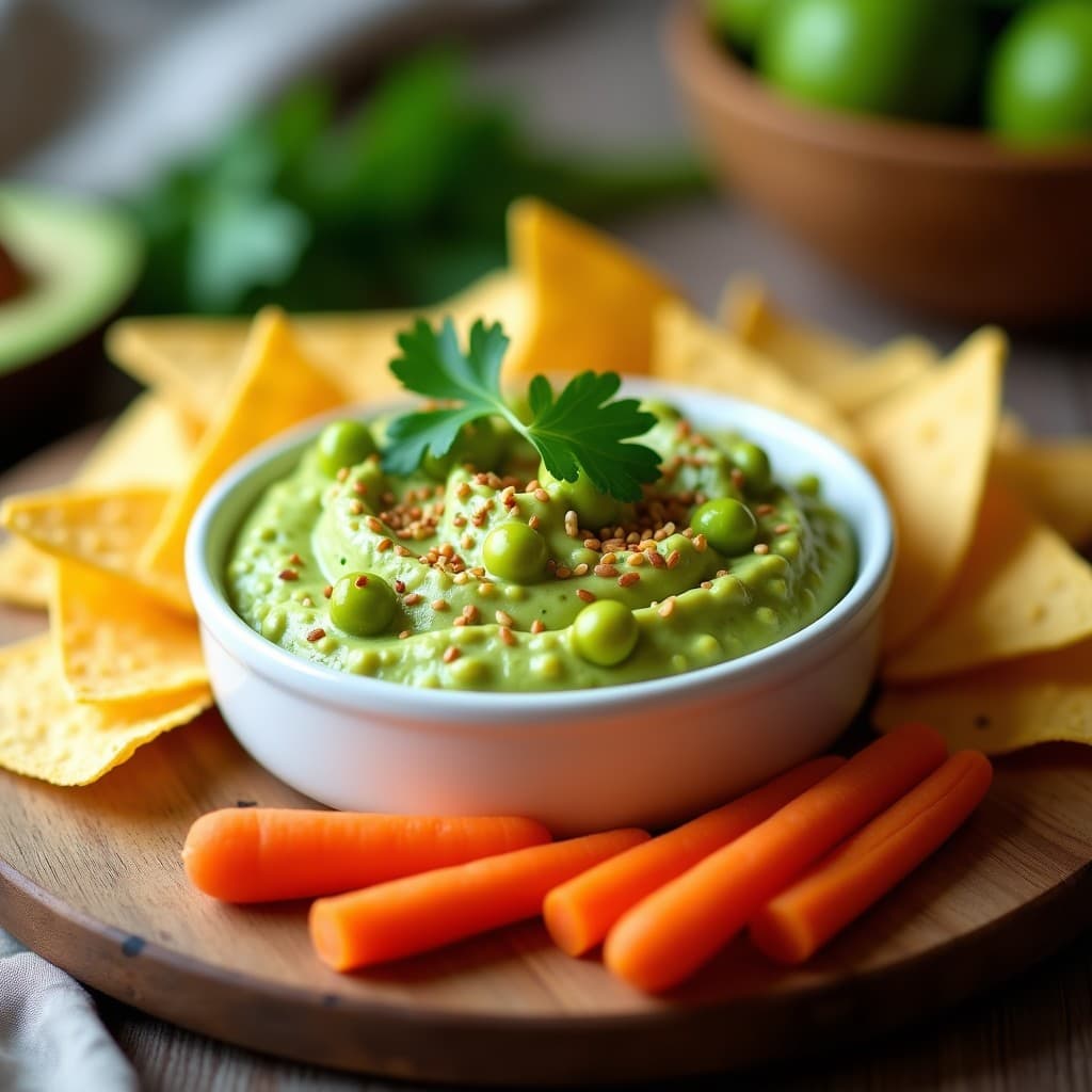 Dip de Guacamole con Edamame y Cilantro: Aperitivo Mexicano Vegano en Thermomix