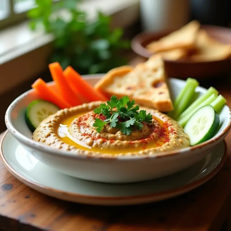 Dip de Lentejas Corazón y Tahini: Receta Vegana y Alta en Hierro con Toque de Comino