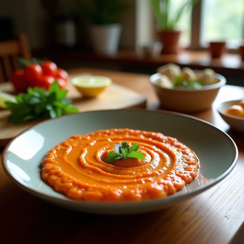 Dip de Lentejas Rojas con Comino y Limón: Salsa Vegana para Tupper en Thermomix