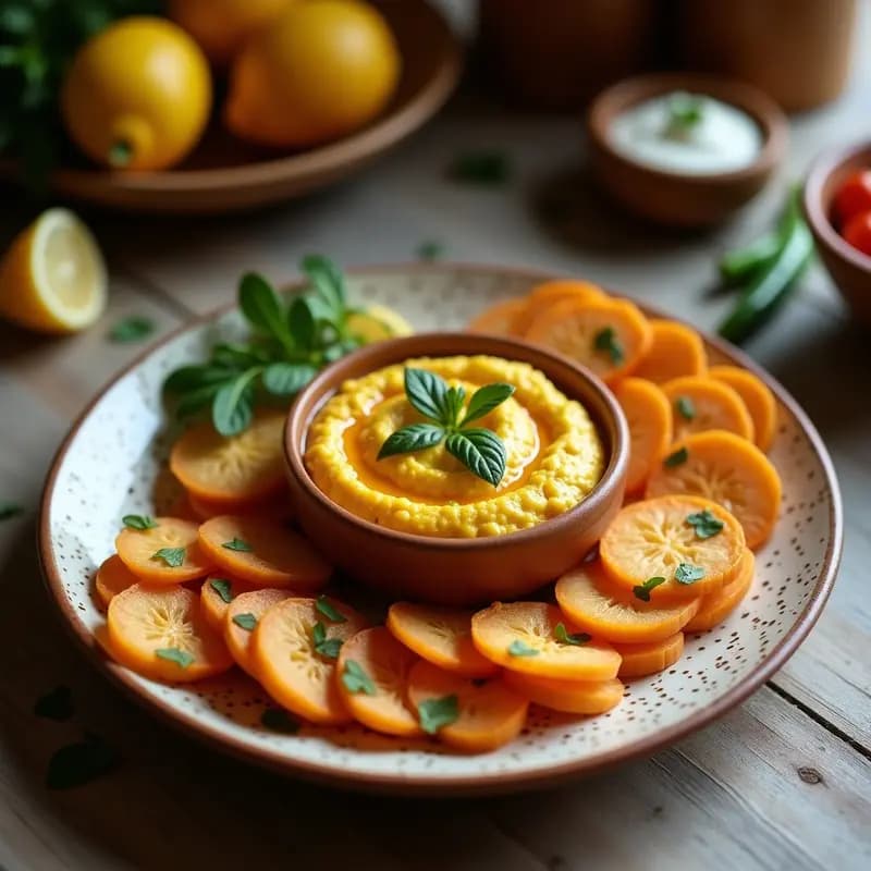 Dips de Garbanzos Asados con Pimentón de la Vera: Receta Española Keto para Tupper