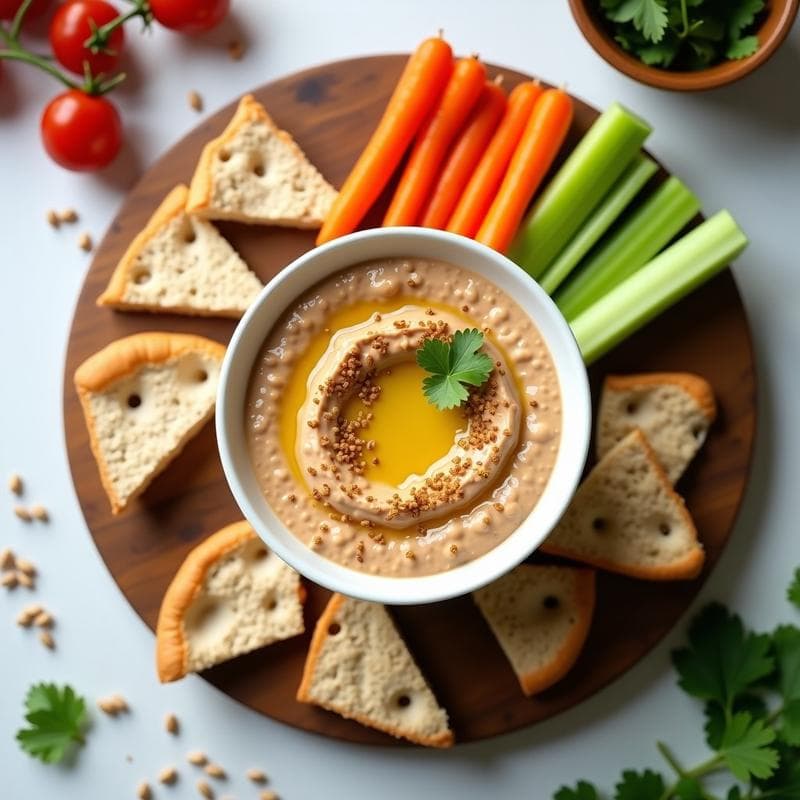 Dips de Lentejas Rojas y Comino: Aperitivo Vegano y Alto en Fibra en Thermomix