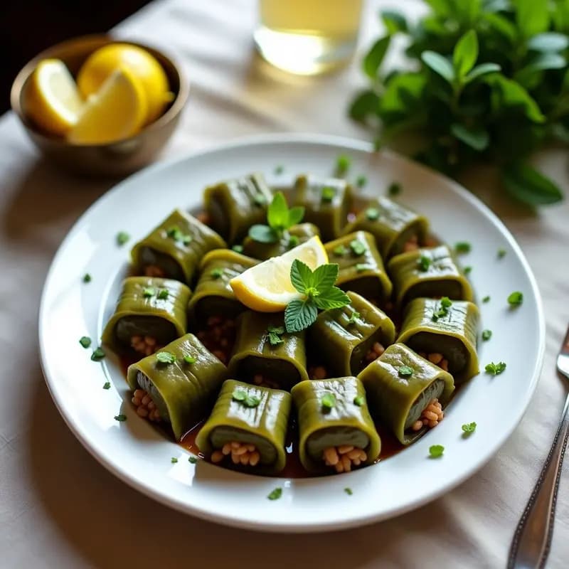 Dolma Armenio con Hoja de Parra y Arroz Basmati: Entrante Vegetariano en 30 Minutos