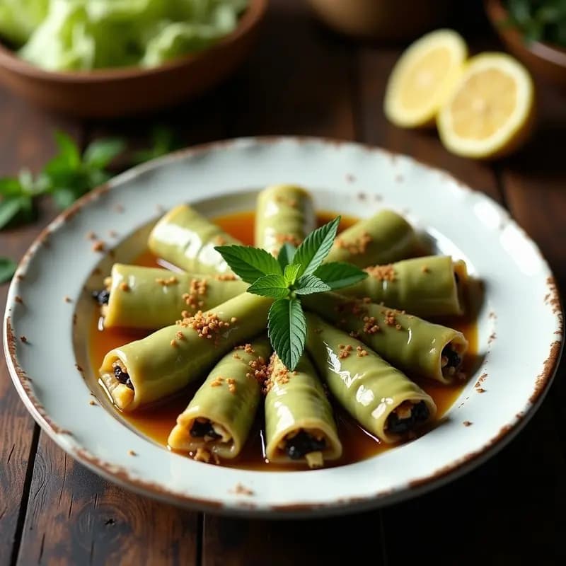 Dolma de Hojas de Col Rellena de Arroz y Pasas: Receta Armenio-Arabe en 40 Minutos